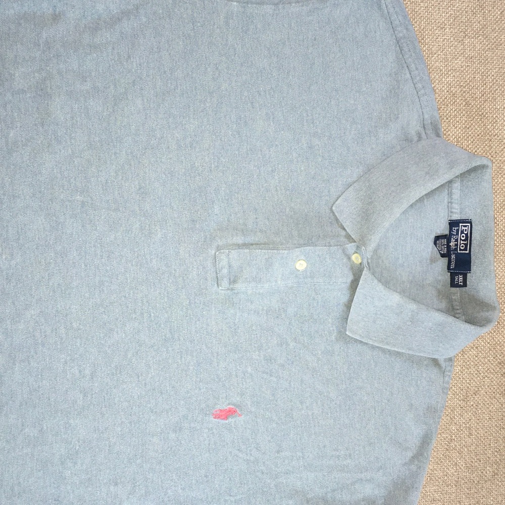 Polo by Ralph Lauren Light Gray Polo Shirt 3XLT